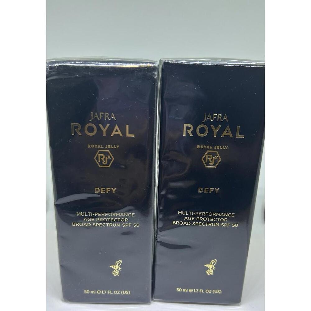 NEW Set Of 2 Jafra RJ Defy Multi-Performance Age Protector Broad Spectrum SPF 50